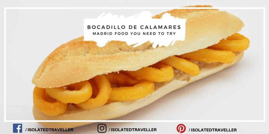 Food You Need To Try While In Madrid 6 Bocadillo De Calamares
