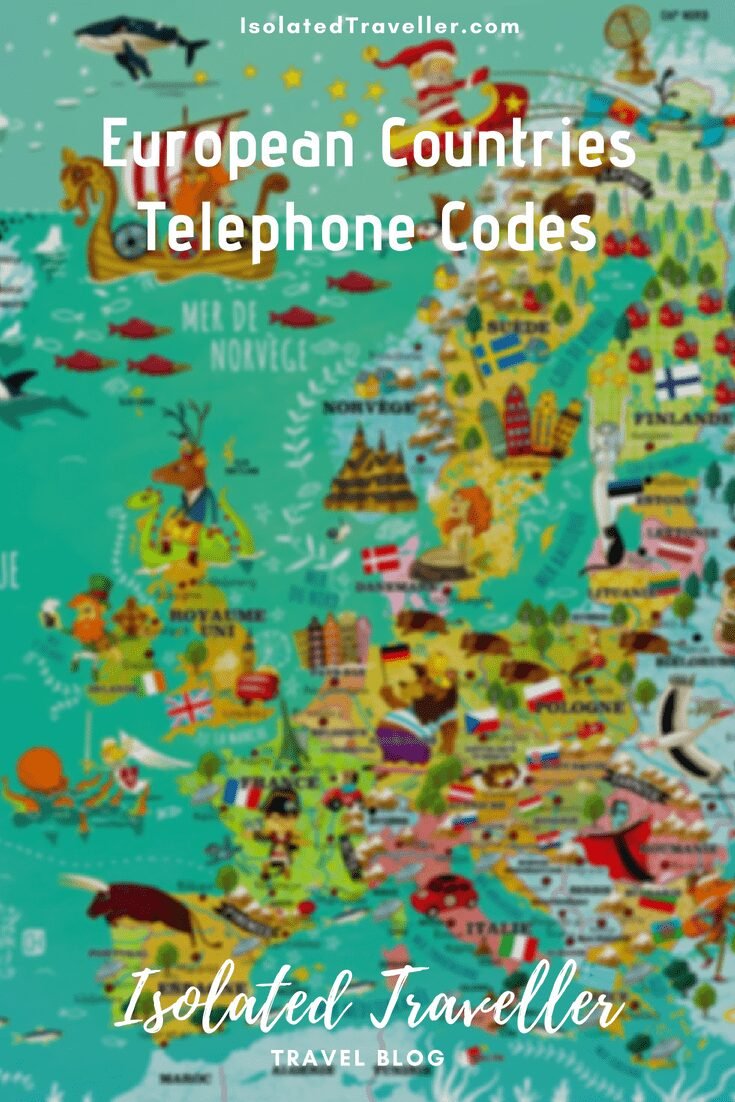 European Countries Telephone Codes 6 European Countries Telephone Codes