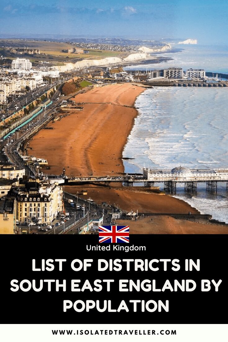 List of districts in South East England by population 6 districts in South East England by population