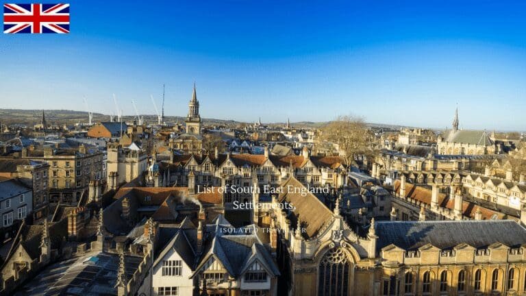 List of South East England Settlements