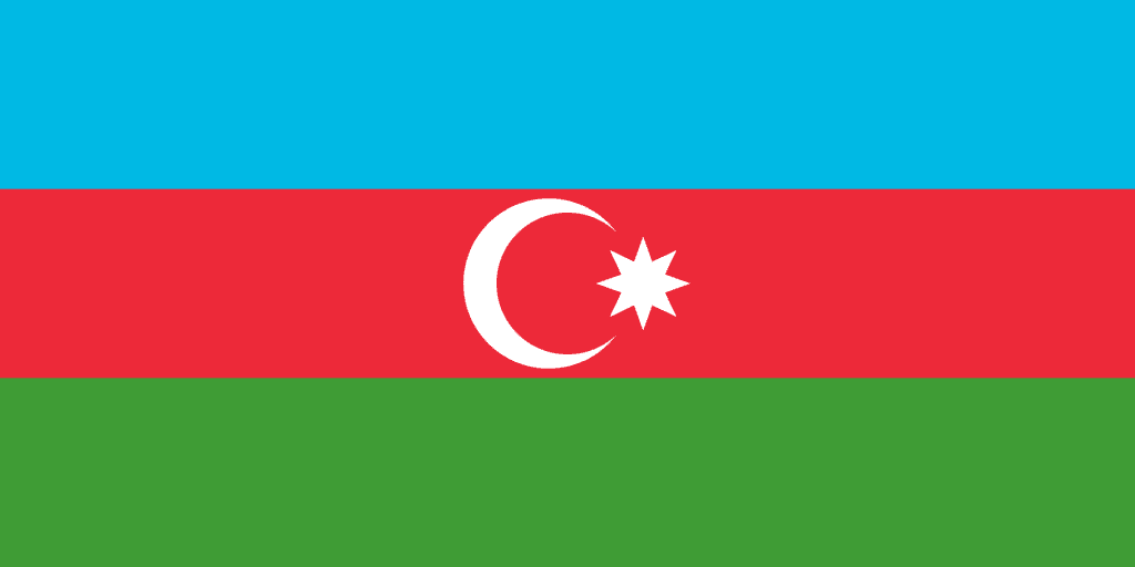 List of All Countries in Europe 24 Flag of Azerbaijan