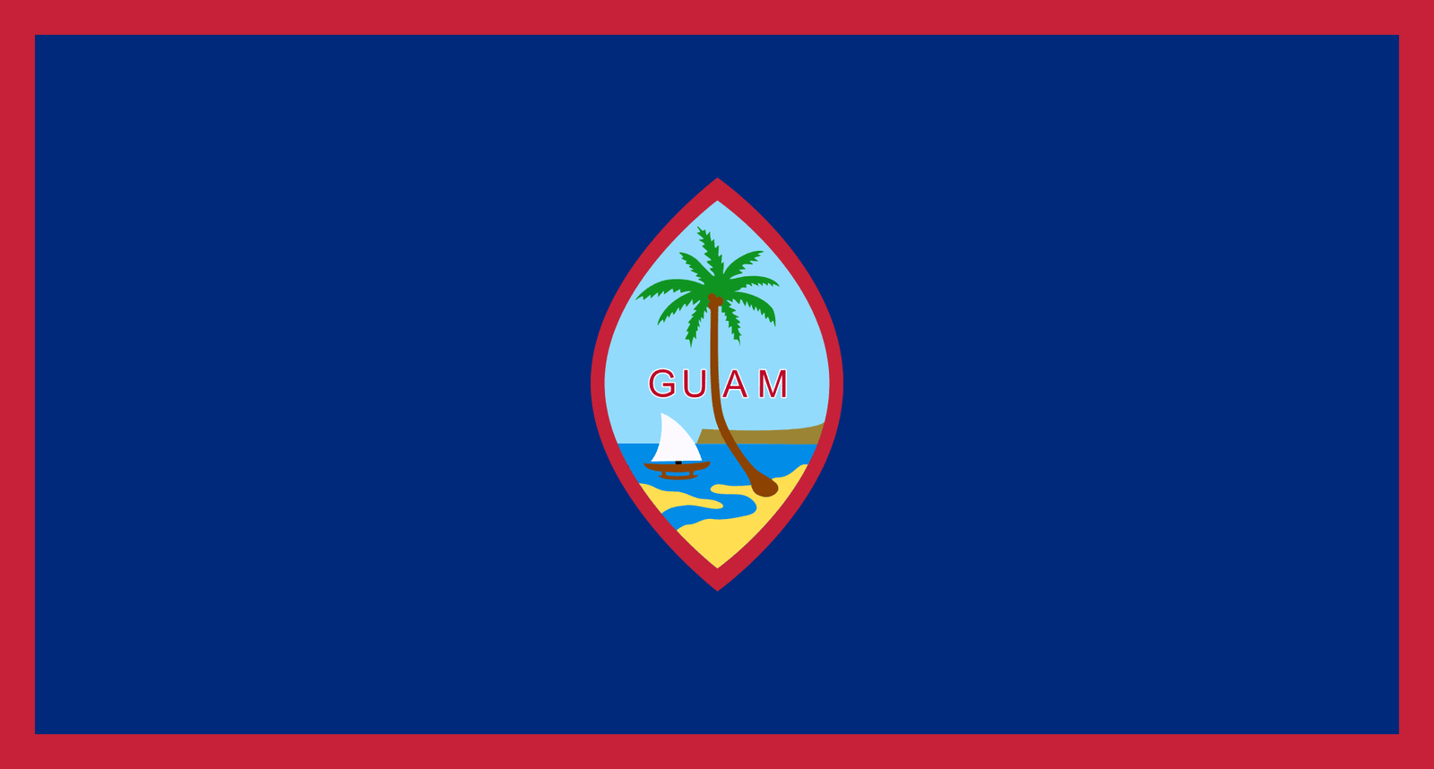 Capital Cities of Australia/Oceania 11 Flag of Guam