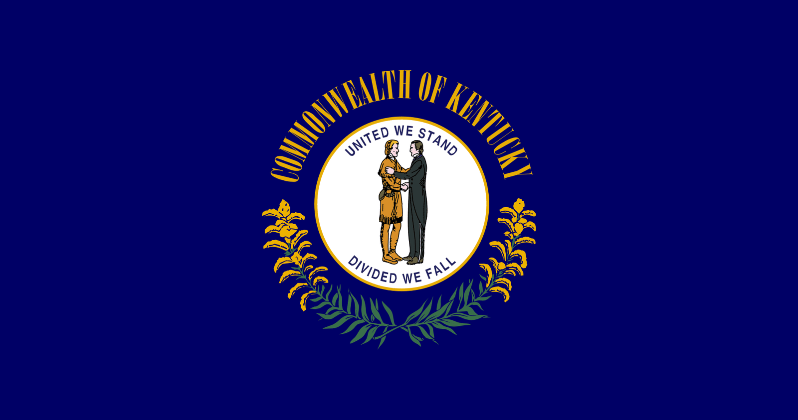 50 States of USA 22 Kentucky Flag