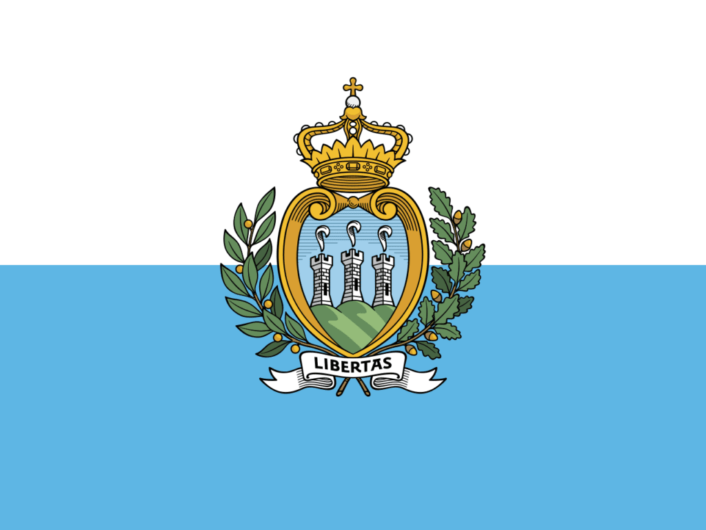 List of All Countries in Europe 36 San Marino Flag