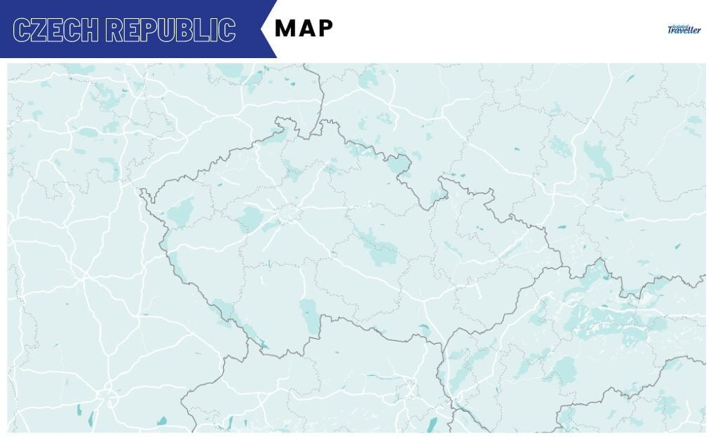 Map of Czech Republic 10 Map of Czechia Outline