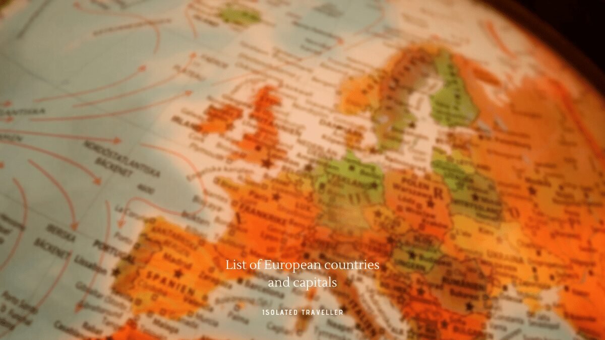 List of European countries and capitals 5 List of European countries and capitals