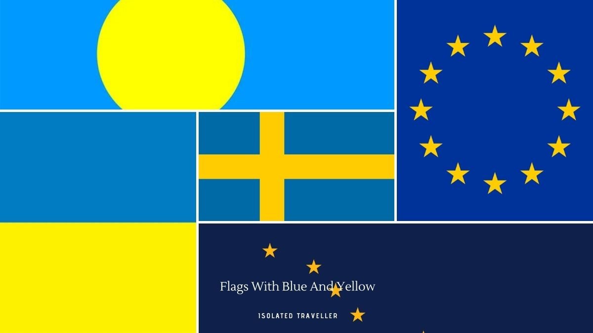 Flags With Blue And Yellow 5 Flags With Blue And Yellow