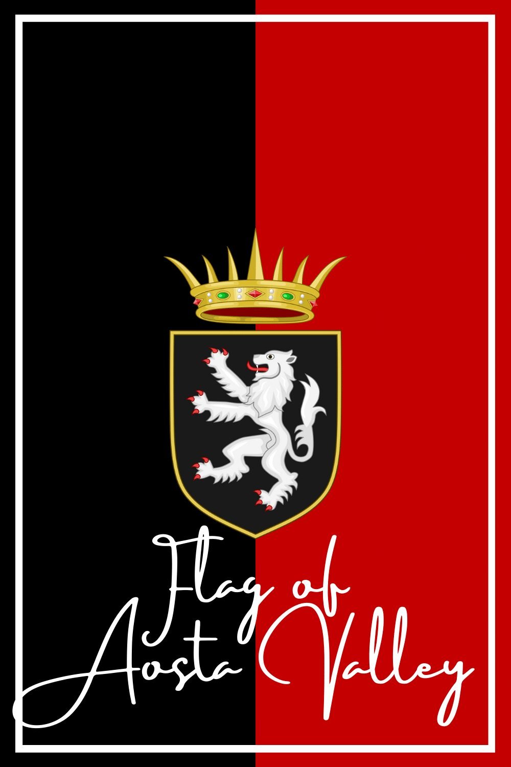 Flag of Aosta Valley - Pinterest