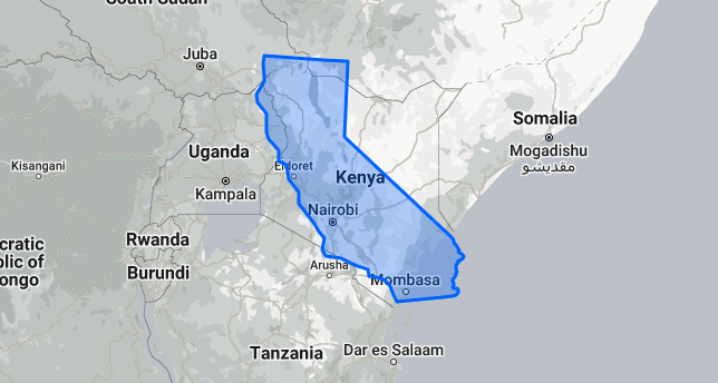 How Big is California? 10 California compared to Kenya