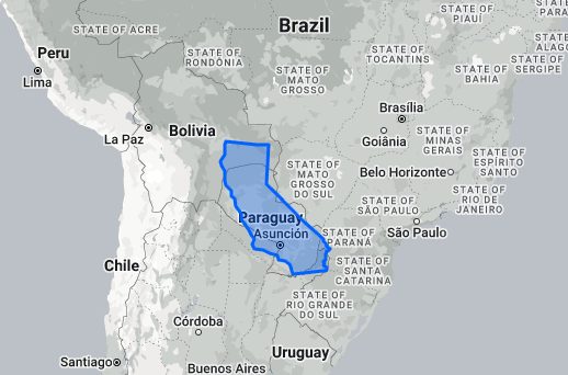 How Big is California? 11 California compared to Paraguay
