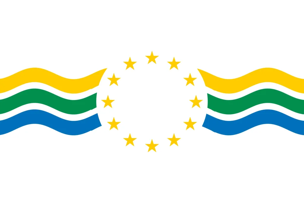 Flag of Los Ríos Region 6 Flag of Los Ríos Region