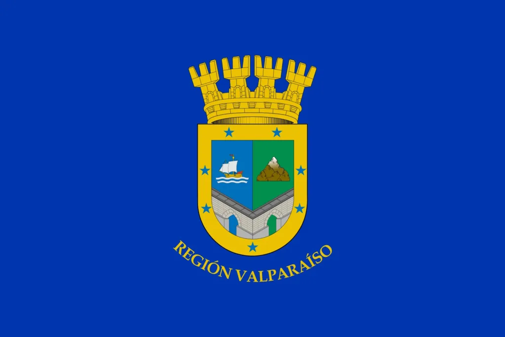 Flag of Valparaíso Region 6 Flag of Valparaíso Region