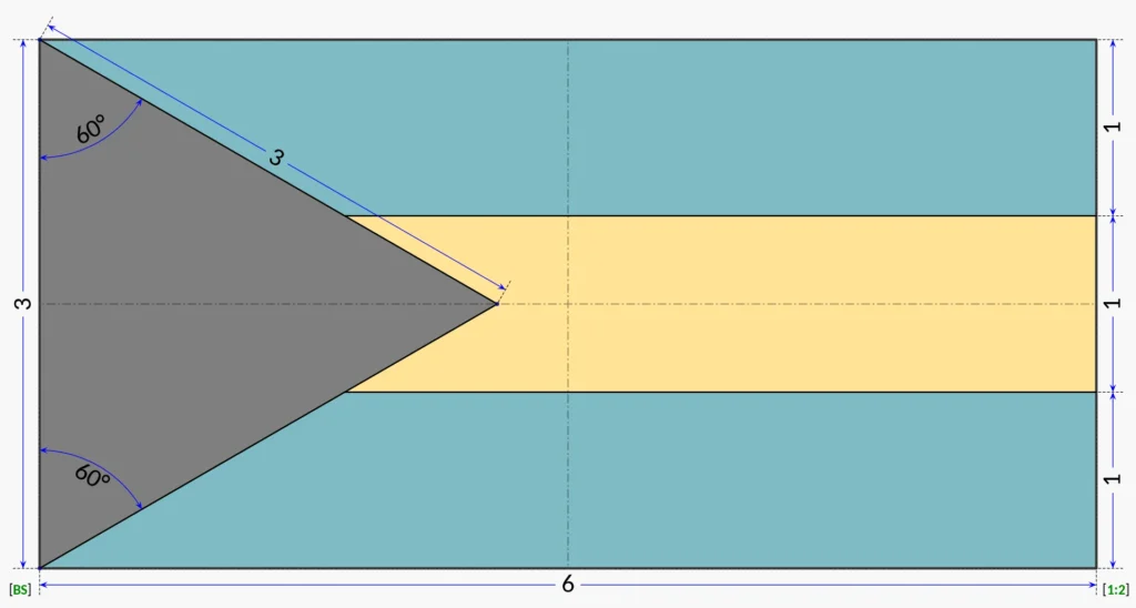 Flag of The Bahamas 7 Flag of the Bahamas - Construction Sheet