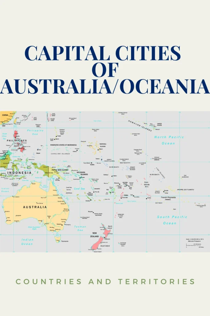 Capital Cities of Australia/Oceania 32 Capital Cities of Australia/Oceania