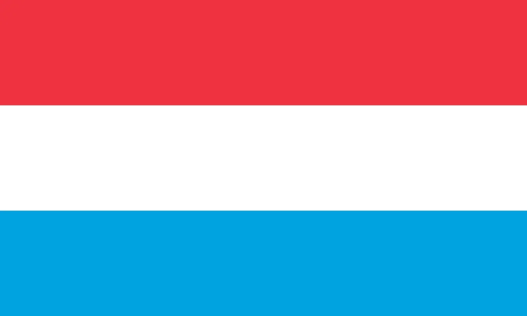 List of All Countries in Europe 32 Flag of Luxembourg